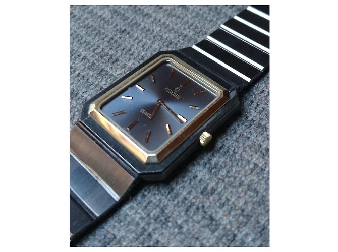 Relógio de quartzo Concord Mariner SG com bezel de ouro ref 15 81 626 V13G, Suíça Dourado Cinza - vista 5