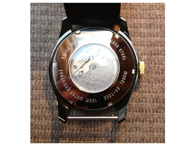 Orologio automatico Evisu Hiro ref EV-7200-05 Swiss Made Nero Multicolore - vista 6