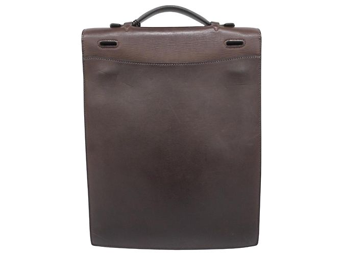 Sac à dépêches Hermès Sac À Dépèches Marron - vue 2