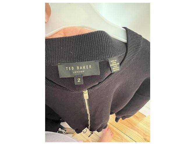 Giacca Ted Baker nera in viscosa Nero - vista 4