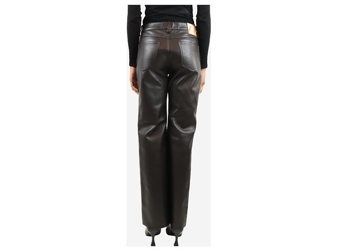 Nanushka Braune gerade Lederhosen - Größe XS - Ansicht 3