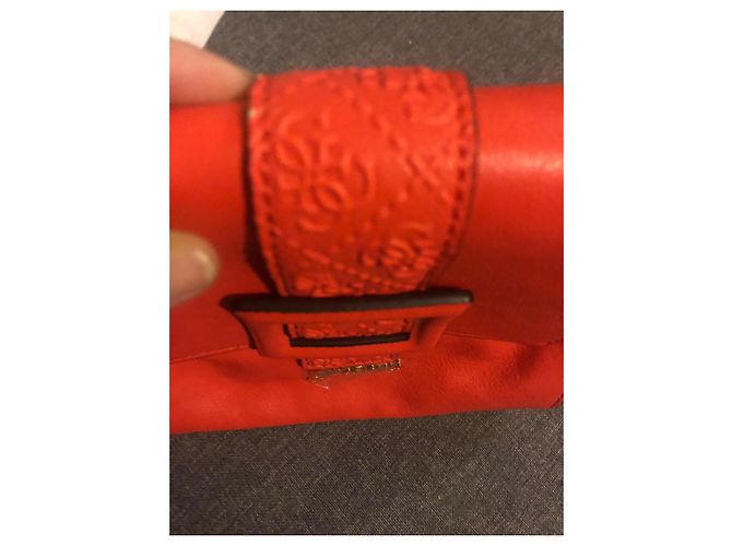 Borsa a mano Guess in pelle arancione - vista 2