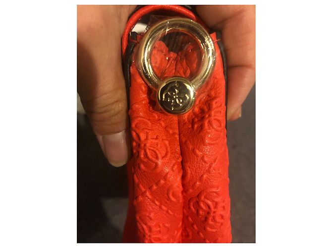 Borsa a mano Guess in pelle arancione - vista 6