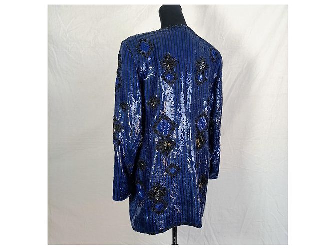 Jacket with sequins Escada Couture Blue - view 2