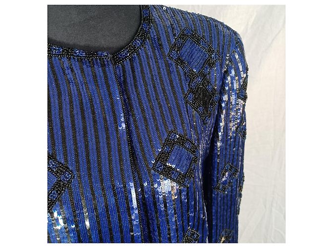 Jacket with sequins Escada Couture Blue - view 8