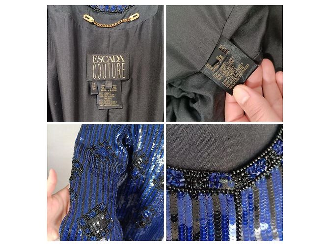 Jacket with sequins Escada Couture Blue - view 9