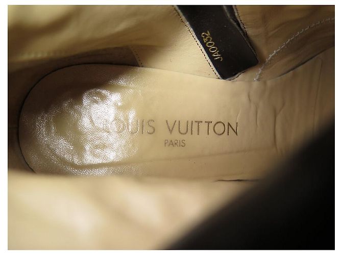 BOTAS DE CUERO LOUIS VUITTON DAMIER SAUVAGE LOCK 39 - vista 8