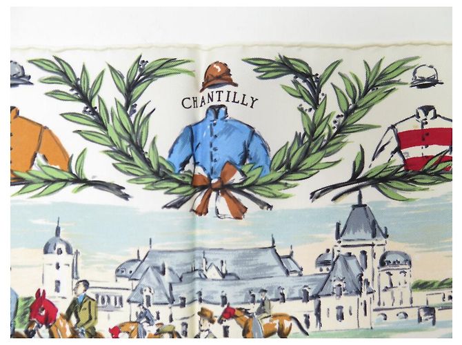 Hermès NOVE LOTTO 2 FULAR HERMES CHANTILLY + PAVOIS GAVROCHE FULAR IN SETA - vista 6