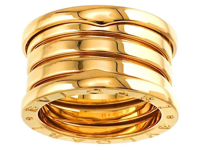 Bulgari Anello B.zero1 4 bande Bvlgari in oro giallo 18K - vista 2