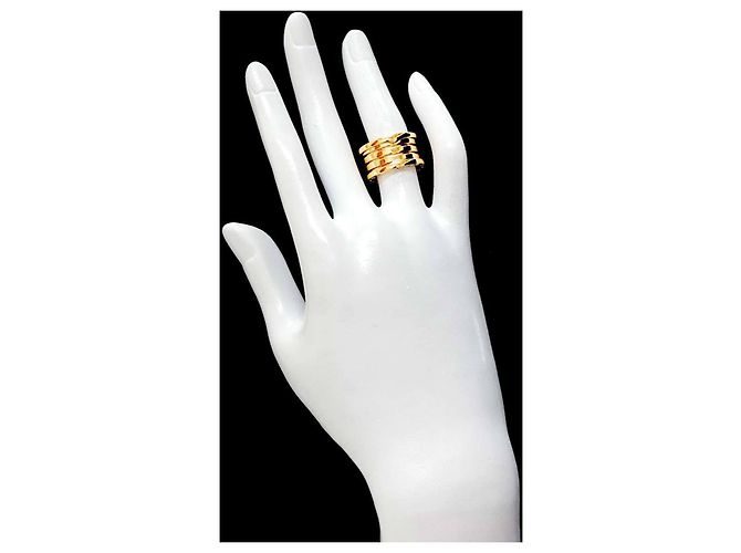 Bulgari Anello B.zero1 4 bande Bvlgari in oro giallo 18K - vista 7