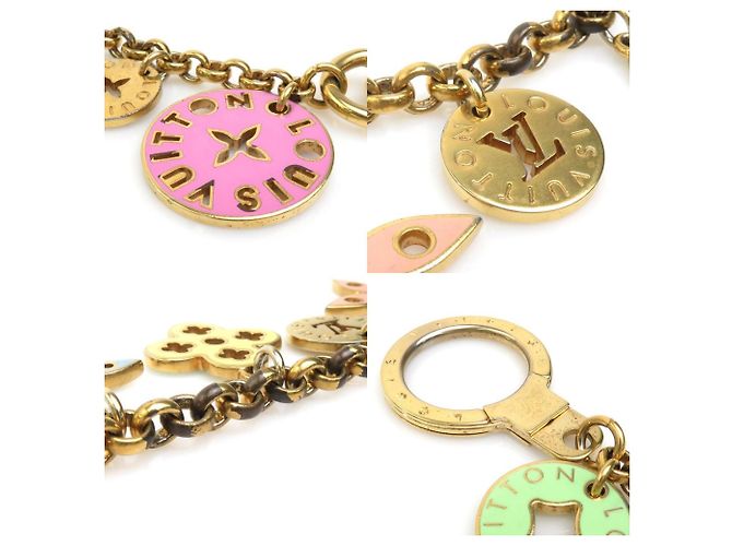 Charm Portocle Chaine Looping Louis Vuitton Multicolore D'oro - vista 4
