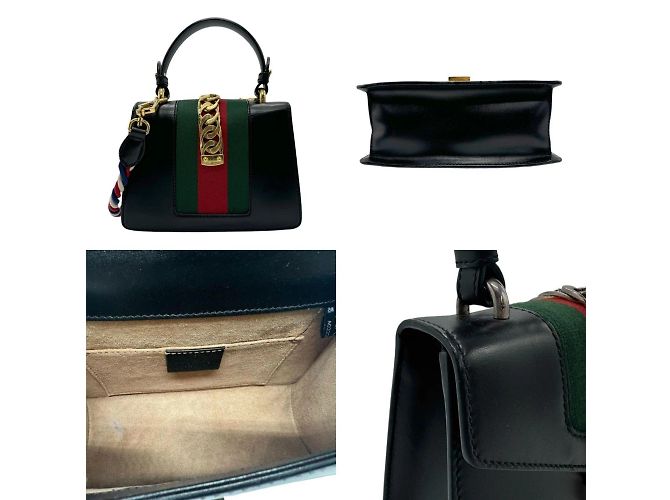 Sac à main en cuir Gucci Sylvie - vue 3