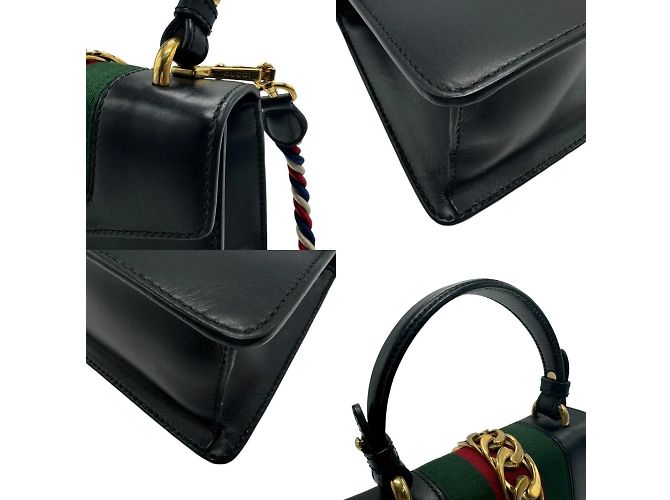 Sac à main en cuir Gucci Sylvie - vue 4