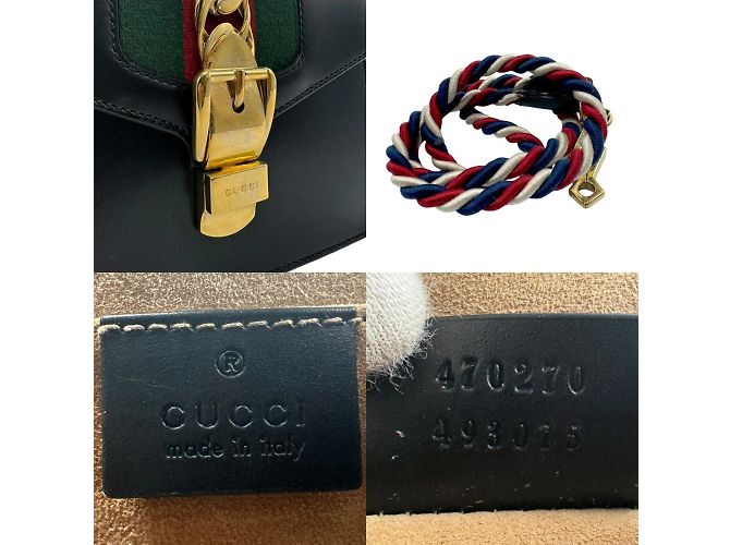 Sac à main en cuir Gucci Sylvie - vue 5
