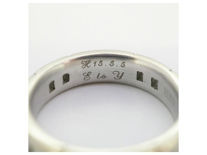 Hermès Hermes Hercules K18WG White Gold Men's Band Ring - view 7