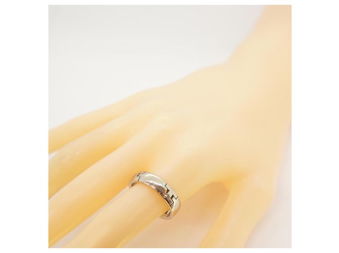 Hermès Hermes Hercules K18WG White Gold Men's Band Ring - view 8