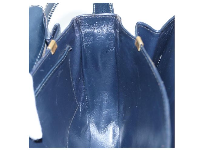 Céline Borsa a Spalla CELINE C Sulky Navy Gold Auth ep5332 - vista 20
