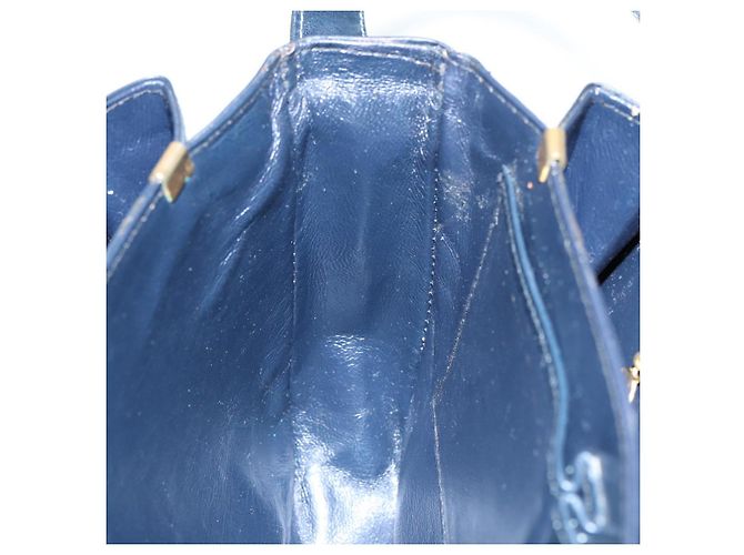 Céline Borsa a Spalla CELINE C Sulky Navy Gold Auth ep5332 - vista 21
