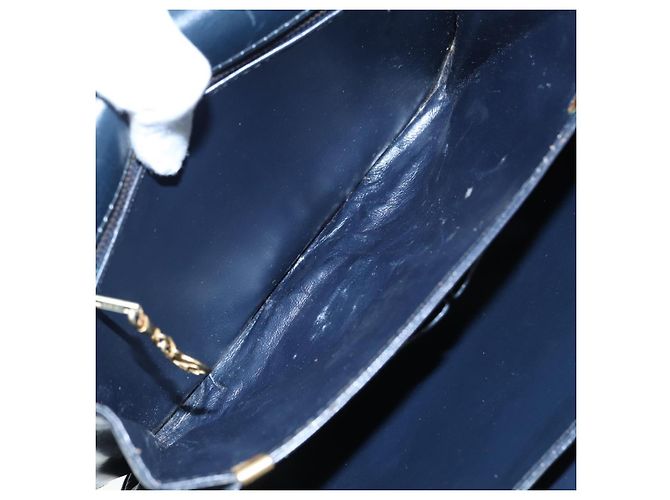 Céline Borsa a Spalla CELINE C Sulky Navy Gold Auth ep5332 - vista 22