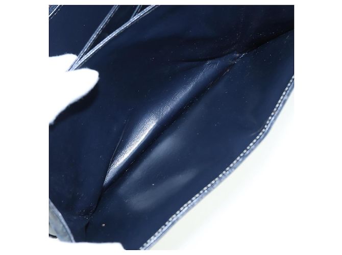 Céline Borsa a Spalla CELINE C Sulky Navy Gold Auth ep5332 - vista 23