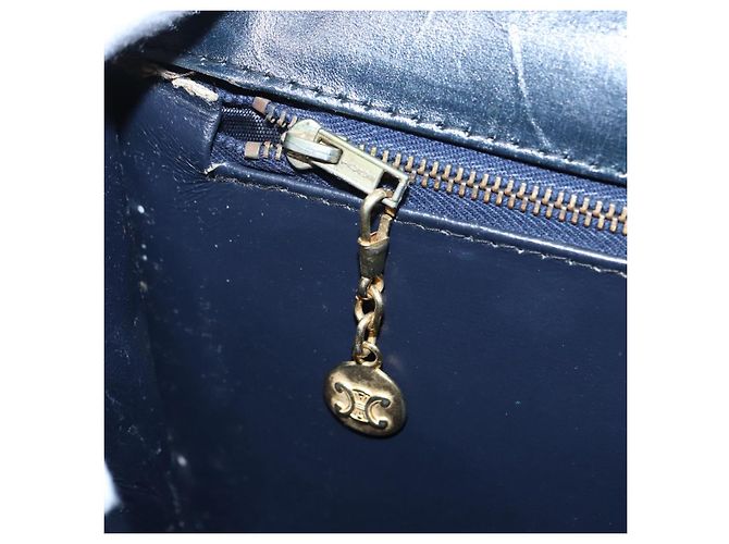 Céline Borsa a Spalla CELINE C Sulky Navy Gold Auth ep5332 - vista 24
