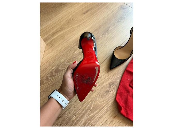 Christian Louboutin Lackleder-Pumps Iriza Schwarz - Ansicht 7