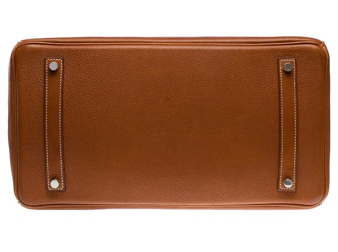 Hermès Sac HERMES Birkin 35 en Cuir Doré - 102055 - vue 11