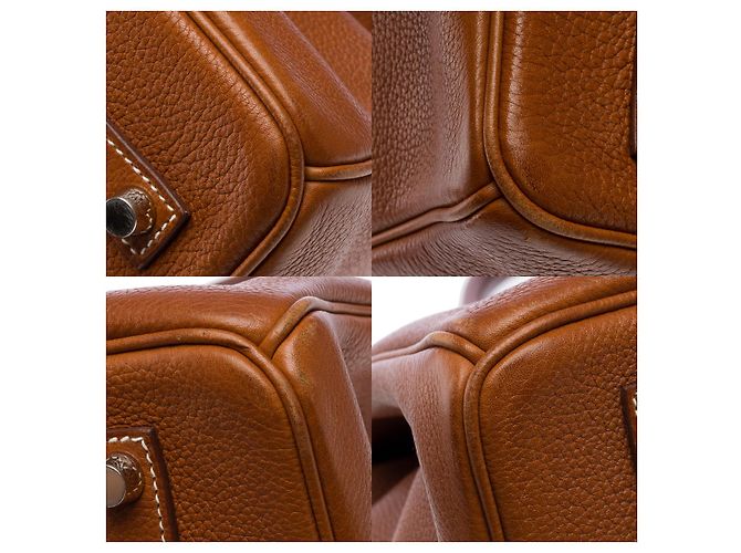 Hermès Sac HERMES Birkin 35 en Cuir Doré - 102055 - vue 12
