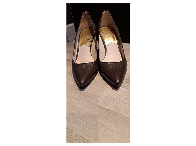 Décolleté Michael Kors in pelle marrone - vista 5