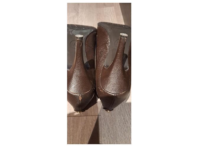 Décolleté Michael Kors in pelle marrone - vista 7