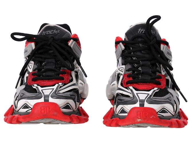 Day Sneakers Balenciaga Track. 2 in poliuretano nero e rosso - vista 3