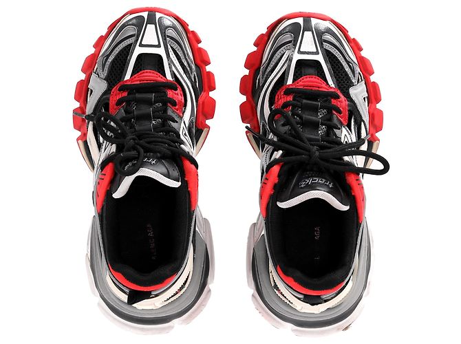 Day Sneakers Balenciaga Track. 2 in poliuretano nero e rosso - vista 5