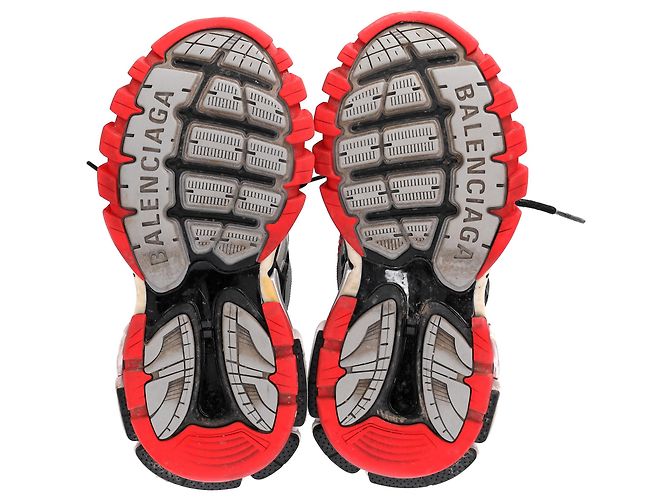 Day Sneakers Balenciaga Track. 2 in poliuretano nero e rosso - vista 6