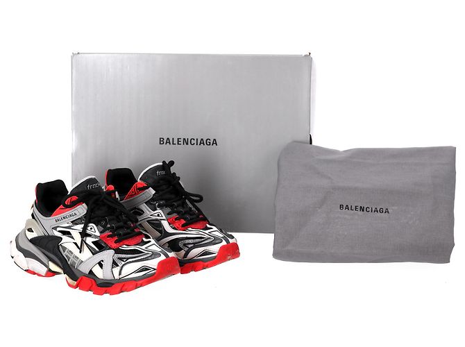 Day Sneakers Balenciaga Track. 2 in poliuretano nero e rosso - vista 8
