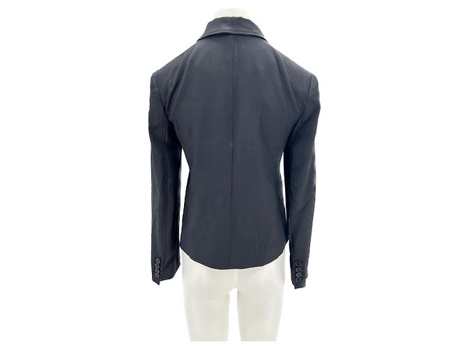 Autre Marque Loulou Studio Jacken T.International S Wolle Schwarz - Ansicht 2