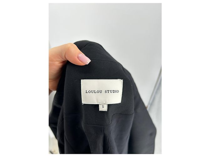 Autre Marque Loulou Studio Jacken T.International S Wolle Schwarz - Ansicht 5