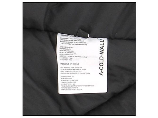 Autre Marque A-Cold-Wall Mäntel T.International S Polyester Schwarz - Ansicht 6