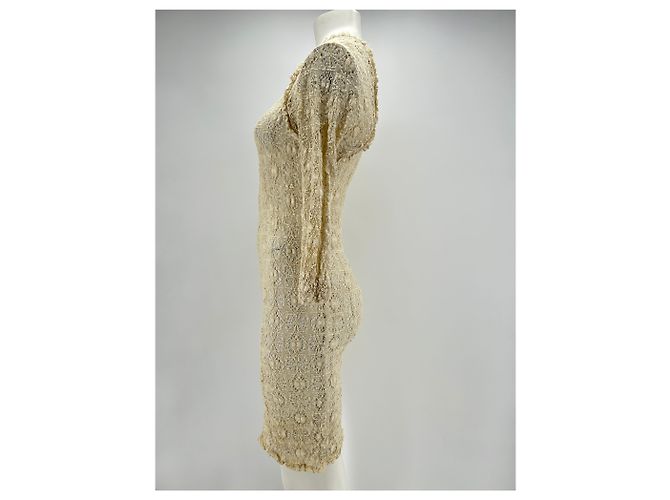 ISABEL MARANT ETOILE Vestidos T.FR 36 Algodón Beige - vista 4