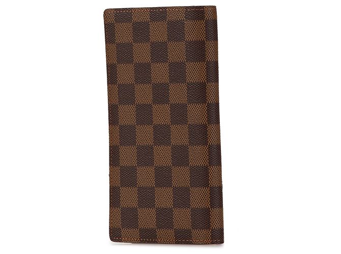 Cartera Brazza Damier Ebene Marrón Louis Vuitton Castaño - vista 2