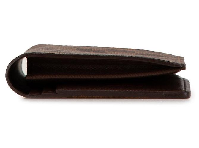 Cartera Brazza Damier Ebene Marrón Louis Vuitton Castaño - vista 3