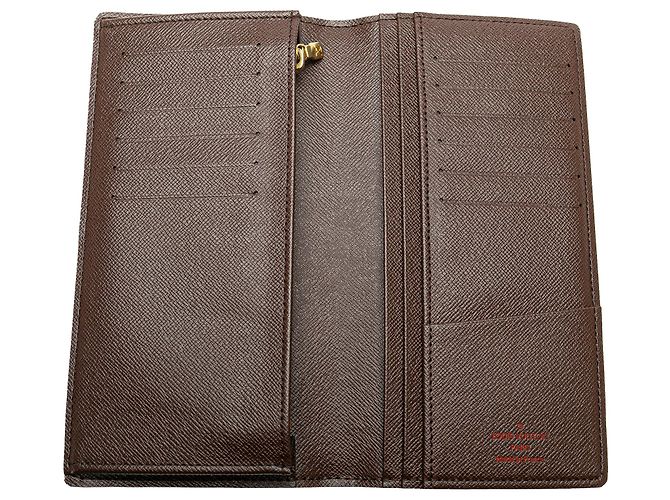 Cartera Brazza Damier Ebene Marrón Louis Vuitton Castaño - vista 4
