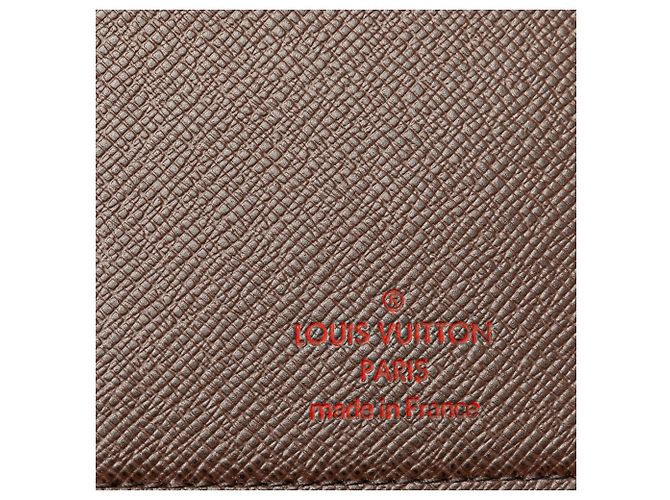 Cartera Brazza Damier Ebene Marrón Louis Vuitton Castaño - vista 6