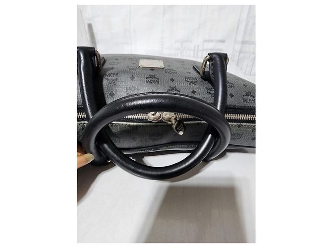 Borsa per laptop MCM Visetos Grigio/Nero - vista 14