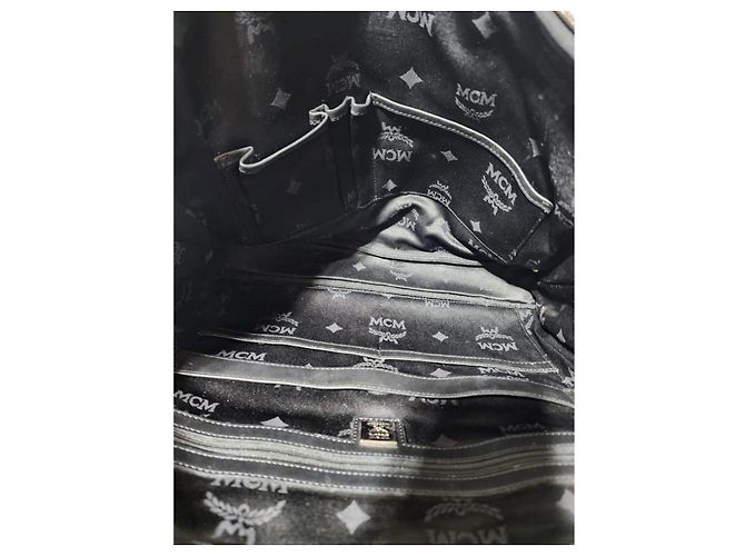 Borsa per laptop MCM Visetos Grigio/Nero - vista 16
