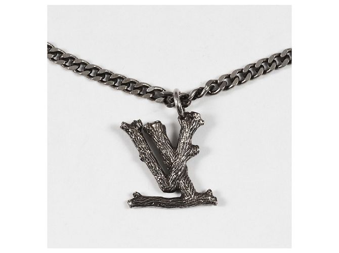 Collar Péndulo de Madera Louis Vuitton LV Plata - vista 2