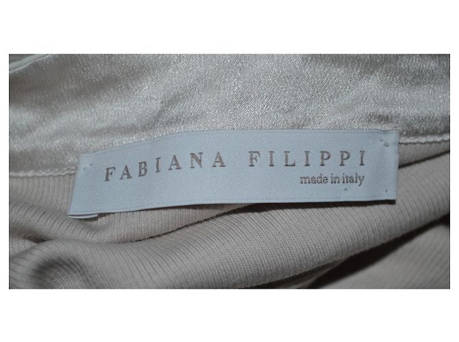 Suéter Fabiana Filippi de seda y algodón beige talla 42 - vista 5