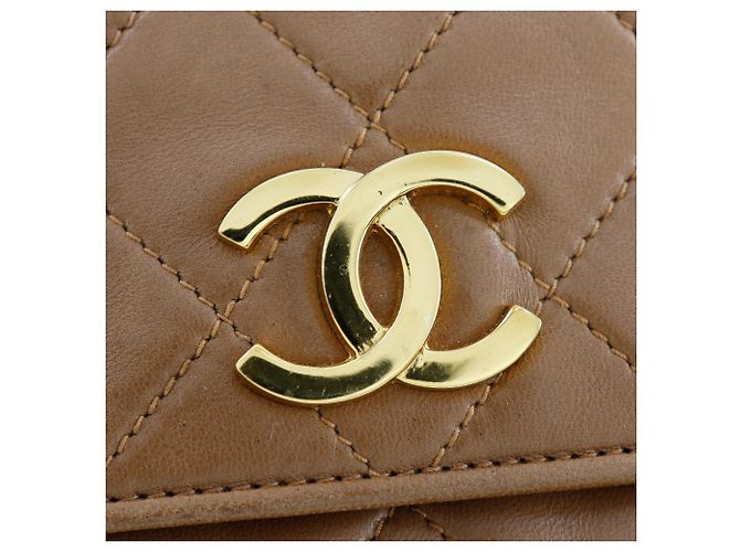 Borsa a mano Chanel Matelassé Beige - vista 10
