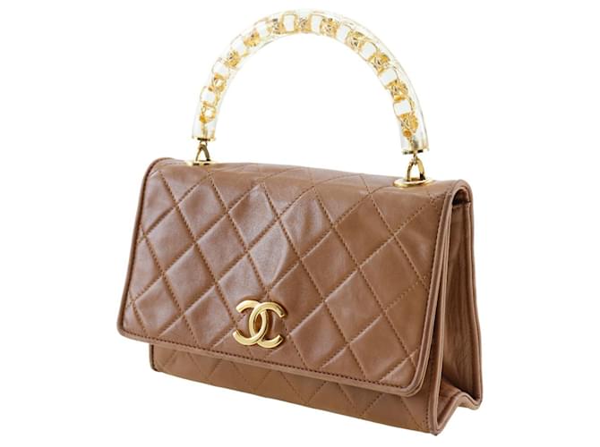 Borsa a mano Chanel Matelassé Beige - vista 2
