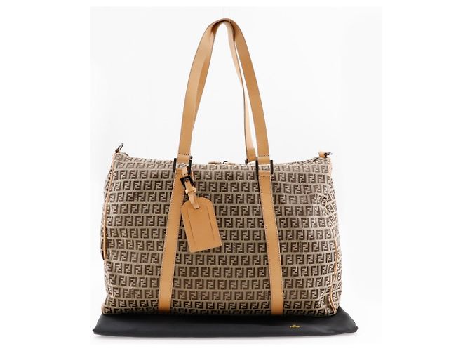 Borsa Boston Zucchino di Fendi Marrone - vista 12
