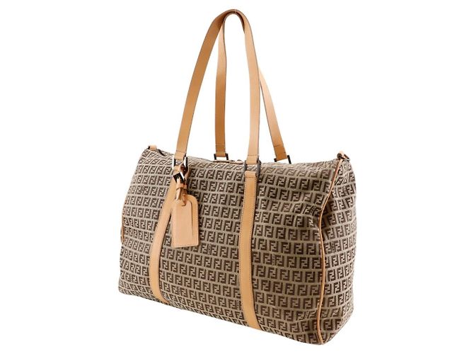 Borsa Boston Zucchino di Fendi Marrone - vista 2